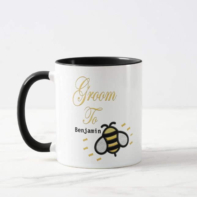 Taza Groom To Be Bachelate Party Personalize (Izquierda)