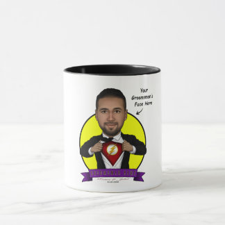 Taza Groomsman/La caricatura de Flash