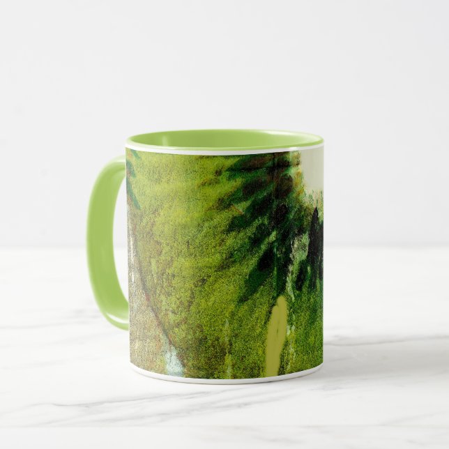 Taza Groovy Green Kiwi Tie Dye (Anverso izquierdo)