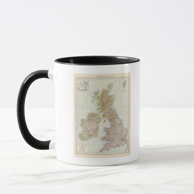 Taza Grossbritannien, Irlanda - Mapa del Reino Unido, I (Izquierda)