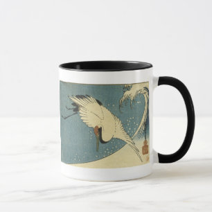 Taza Grúa y ola, hiroshige Mugs y Steins