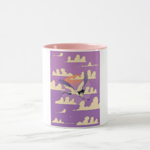 Taza Grulla asiática rosa