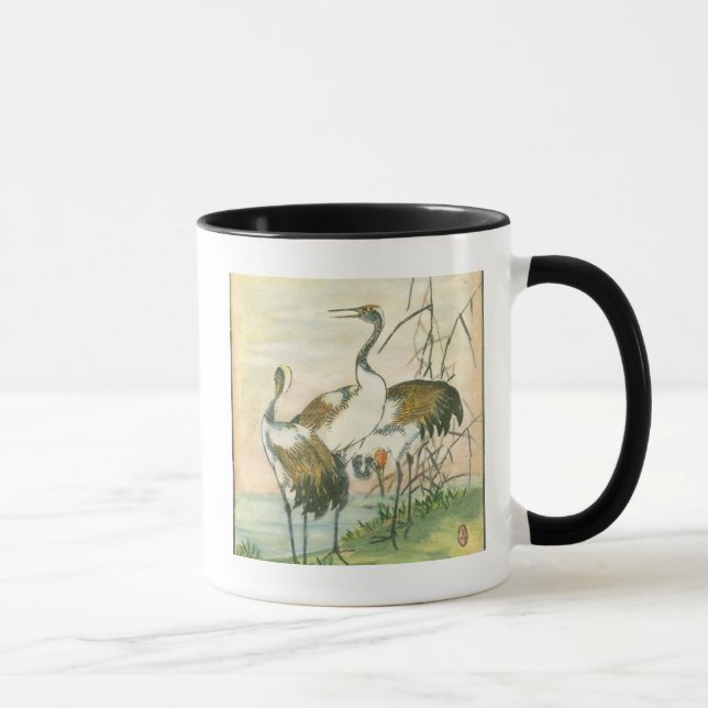 Taza Grullas orientales por el agua (Derecha)