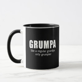 Taza Grumpa Como Un Abuelo Común Solo Grumpido