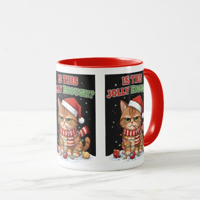 Taza Grumpy Christmas Cat (Anverso derecho)