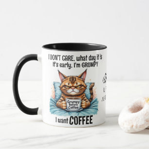 Taza Grumpy Gracioso Coffee para beber gato