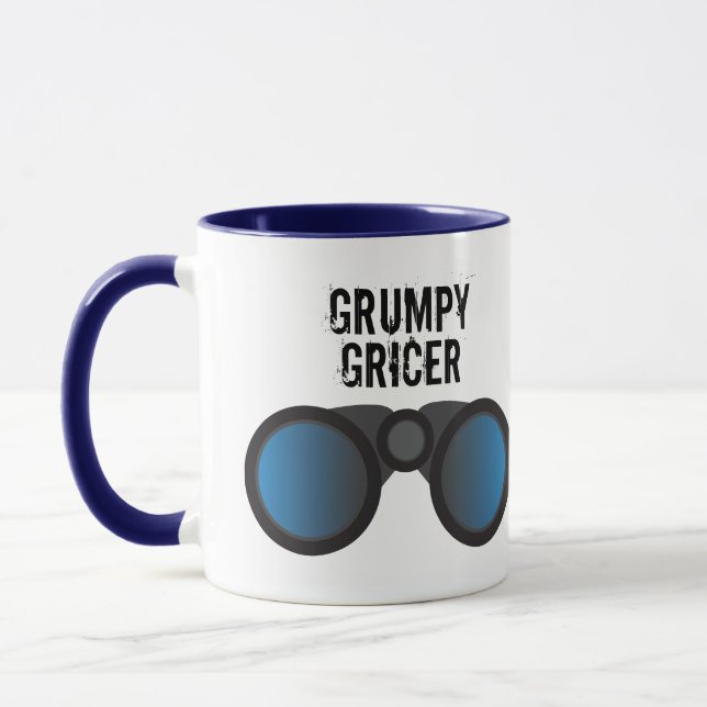 Taza Grumpy Gricer Train Spotter Gunzel Rail Buff (Izquierda)