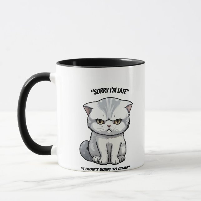 Taza Grumpy Introvertido Cat (Izquierda)