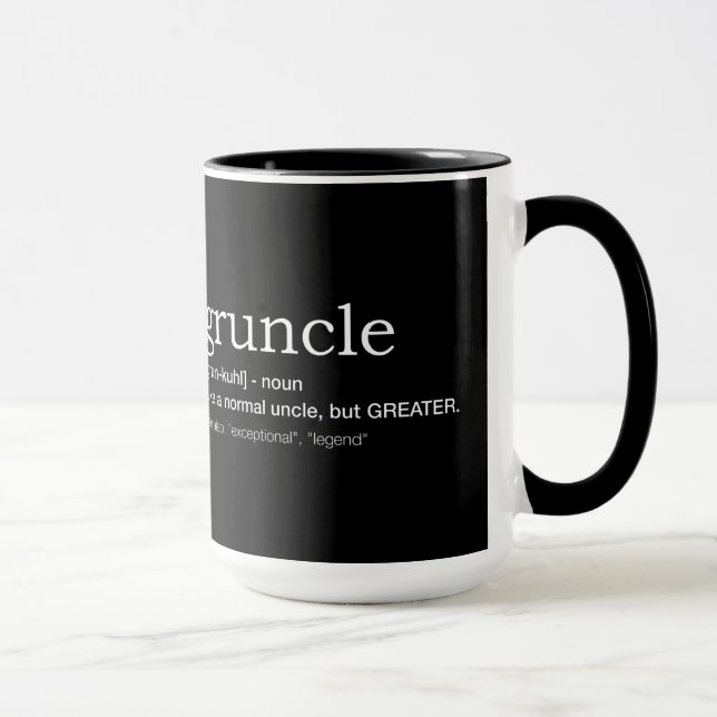 Taza Gruncle for best uncle (Derecha)