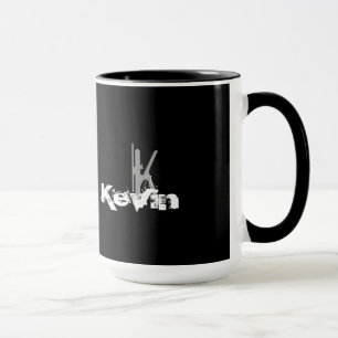 Taza Grunge con monograma