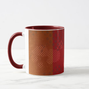 Taza Grunge de árbol abstracto