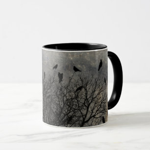 Taza Grunge Tree Crows