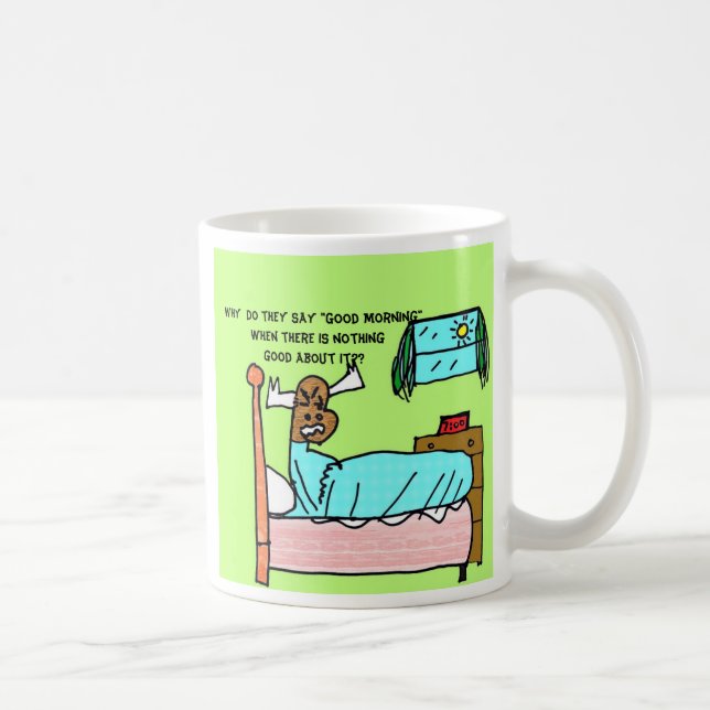 Taza gruñona de la "buena mañana " de los alces - (Derecha)