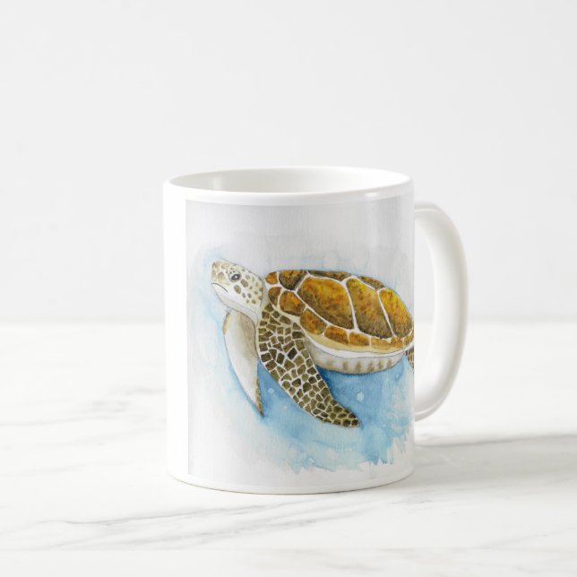 Taza gruñona de la tortuga de mar (Anverso derecho)