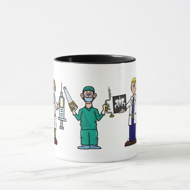 Taza Grupo De Hombres Médicas Coffee Mug (Centro)