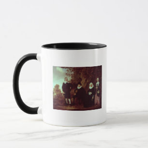 Taza Grupo de la familia en un paisaje