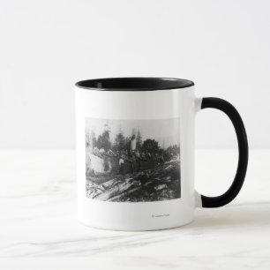 Taza Grupo de Lumberjacks en grandes fotografías de tro