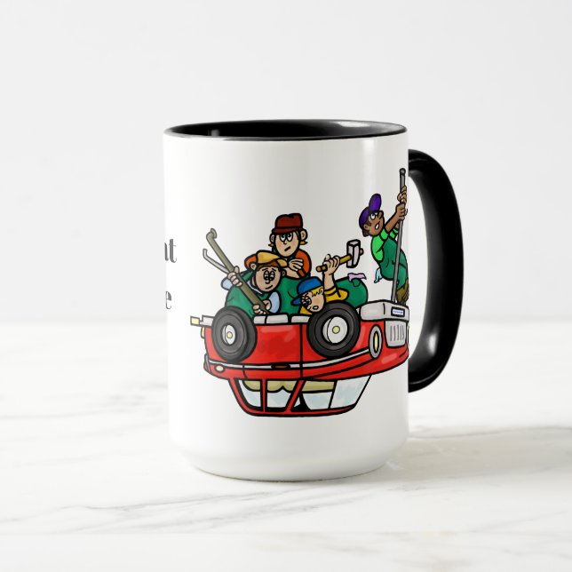 Taza Grupo divertido de mecánicos Café Mug (Anverso derecho)