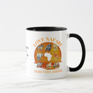 Taza Grupo familiar LOVE SAFARI Souvenir