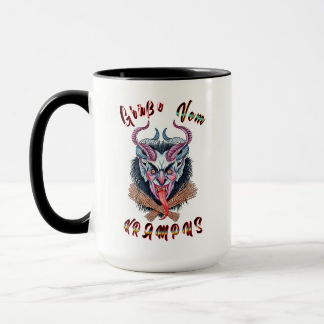 Taza Grüße Vom Krampus Yule Devil December Krampusnacht (Izquierda)