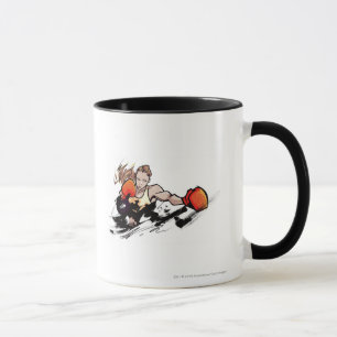 Taza Guante de boxeo de la mujer que lleva