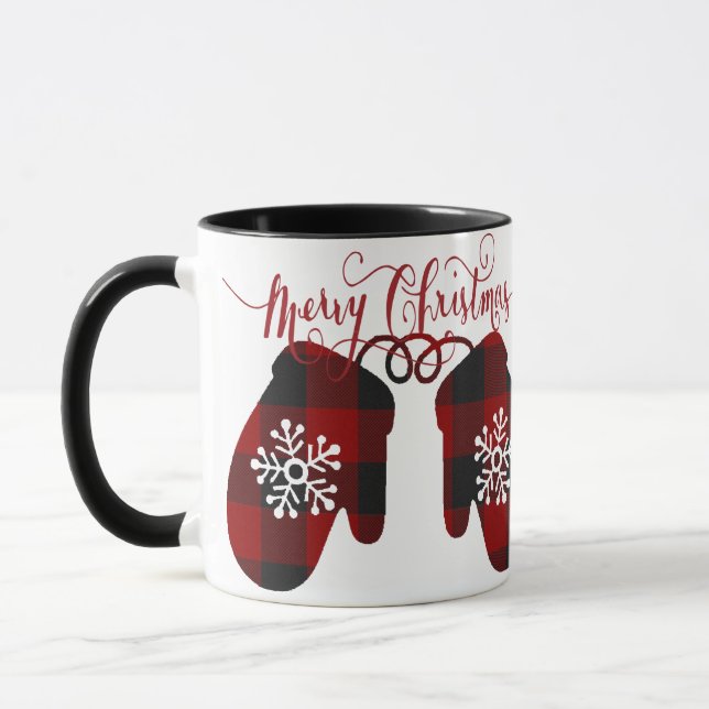 Taza Guantes de Navidad felices (Izquierda)