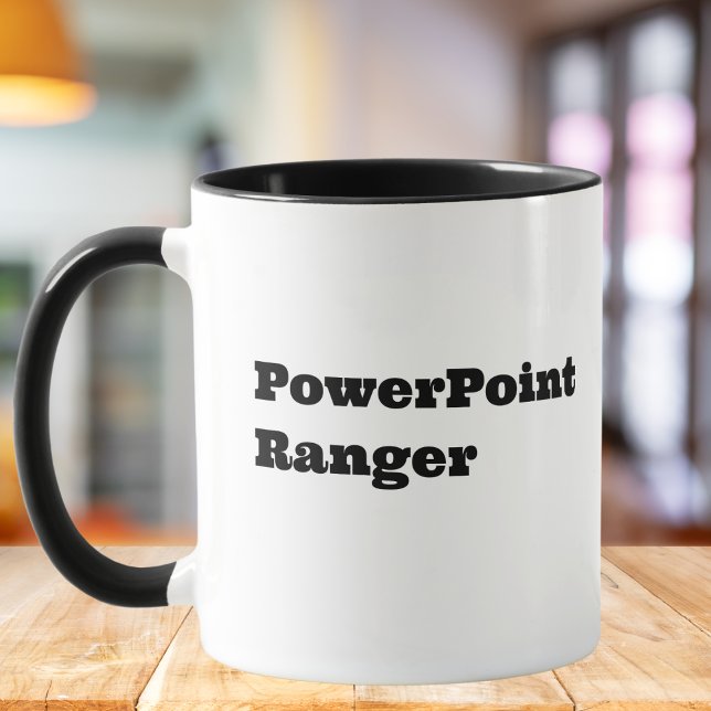 Taza Guardabosques de PowerPoint, cita divertida de com (Subido por el creador)