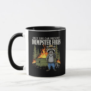 Taza Guardabosques Divertido Mapache de la Basura Humor