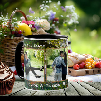 Taza Guardar la foto de la naturaleza del árbol de fech