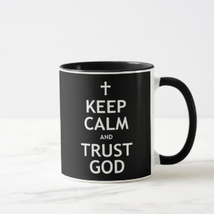 Taza Guarde a dios de la calma y de la confianza