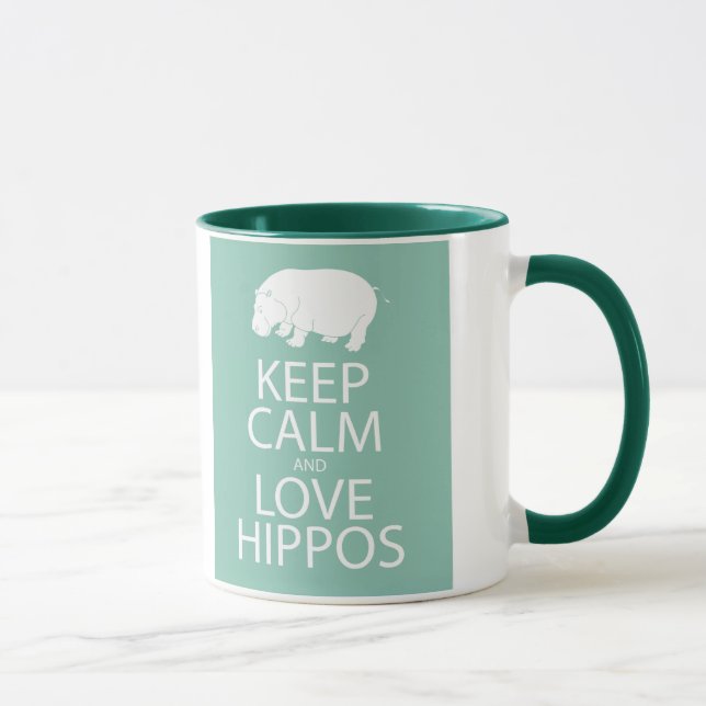 Taza Guarde el Hippopotamus de la impresión de los