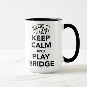Taza Guarde el puente de la calma y del juego