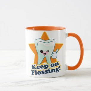 Taza ¡Guarde en Flossing!
