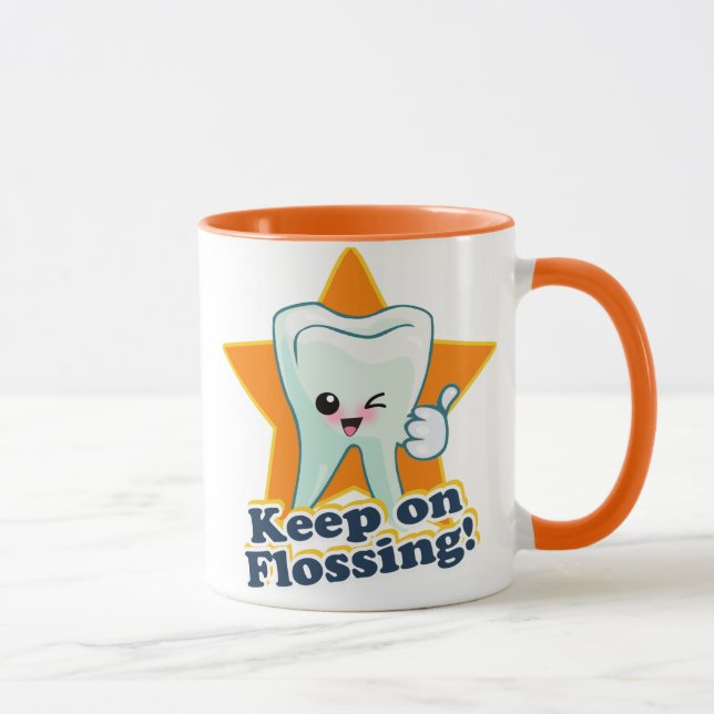 Taza ¡Guarde en Flossing! (Derecha)