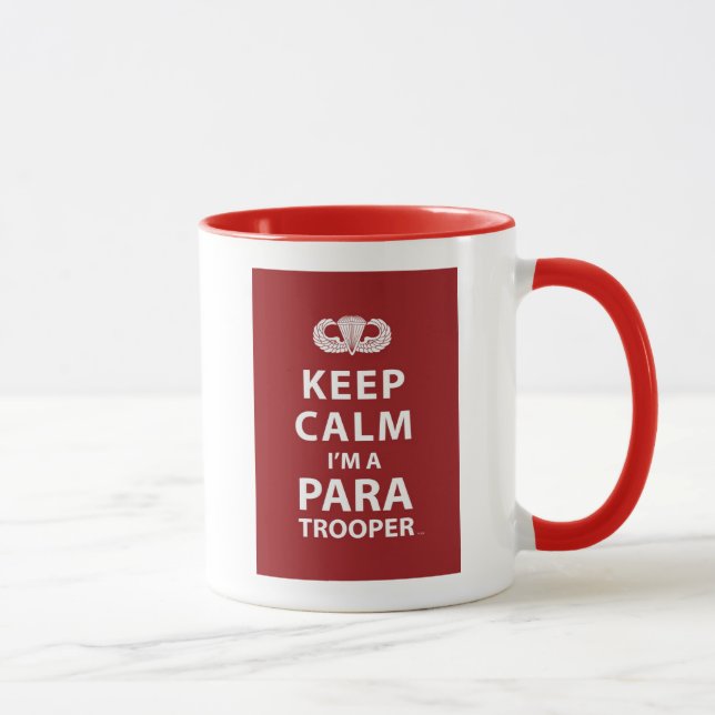 Taza Guarde la calma que soy paracaidista (Derecha)