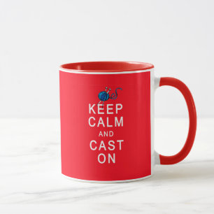 Taza Guarde la calma y eche en la camiseta o el regalo