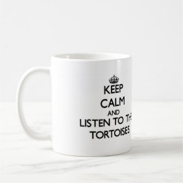 Taza Guarde la calma y escuche las tortugas