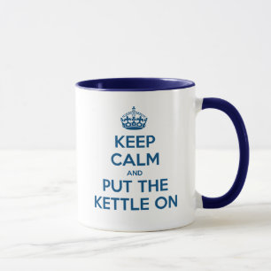 Taza Guarde la calma y ponga la caldera