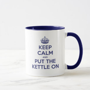 Taza Guarde la calma y ponga la caldera