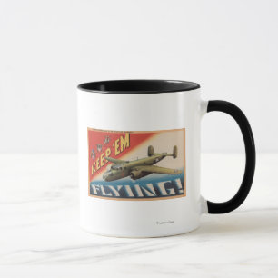 Taza Guárdelos el bombardero medio Flying/B-25 (el