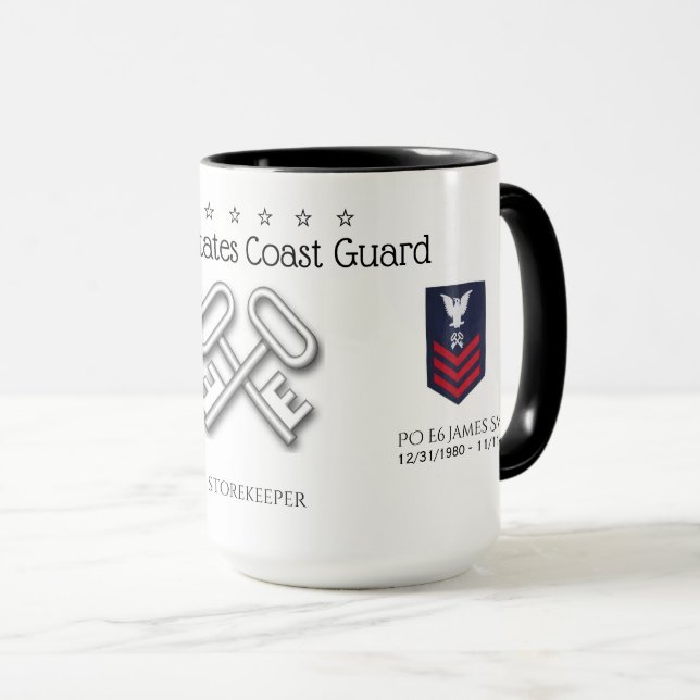 TAZA GUARDIA COSTERA - ALMACENAMIENTO DE INFORMACIÓN -  (Anverso derecho)