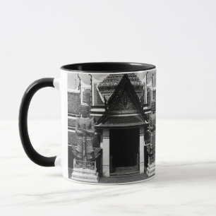 Taza Guardia del demonio vintage Tailandia Bangkok Wat