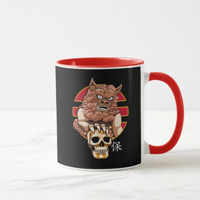 Taza Guardián de leones chino - Perro Foo (Derecha)