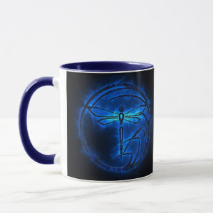 Taza Guardián nocturno - Flamas azul de la libélula - M