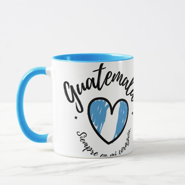 Taza Guatemala Siempre en mi Corazón amo Guatemala (Izquierda)