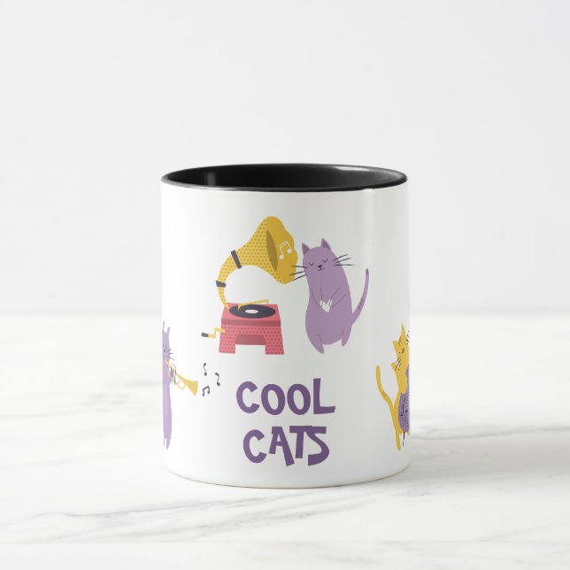 Taza Guay Cats Jazz (Centro)