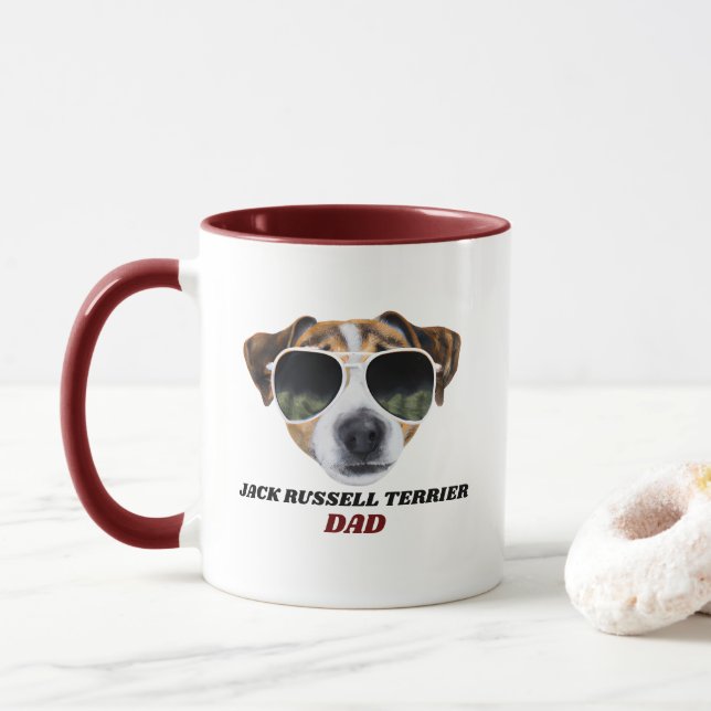 Taza Guay Jack Russell Terrier Dad Dogs (Con donut)