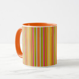 Taza Guay Naranja tiras verticales