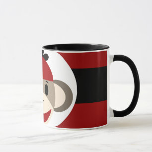 Taza Guay Sock Monkey Beanie Gorra Red Black Stripes