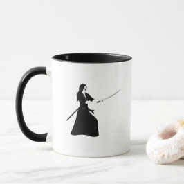 Taza Guerrera de Samurai con espada